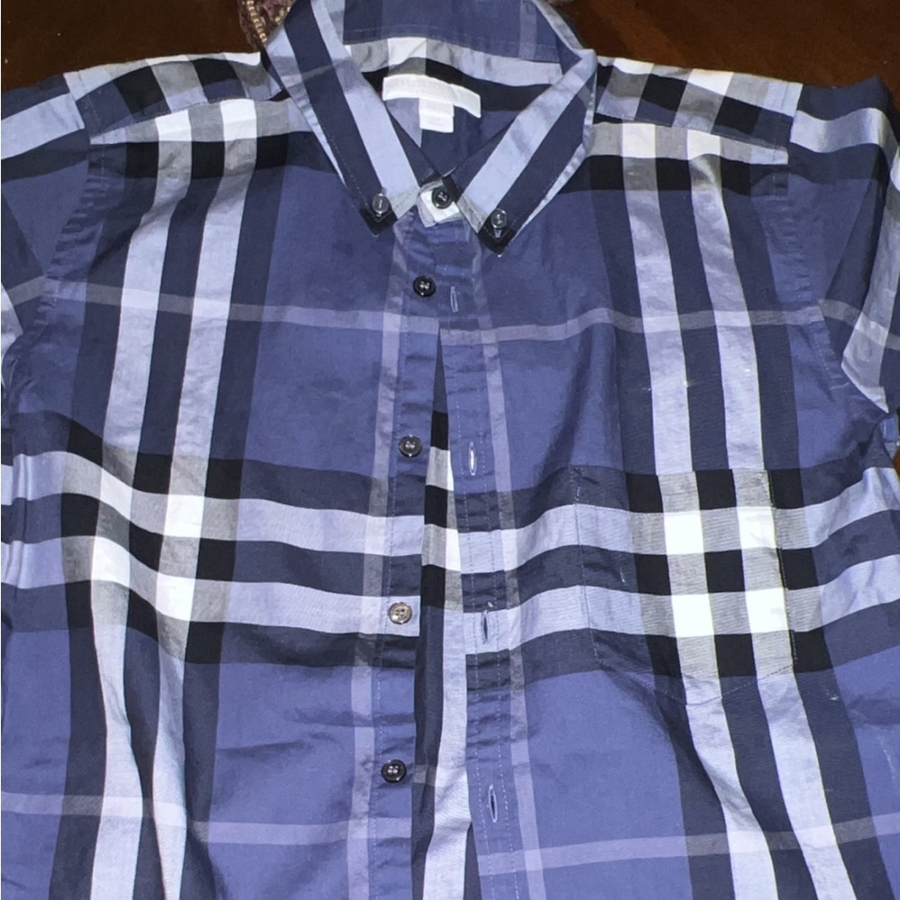 Burberry short sleeve dress shirt